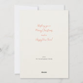 7枚ミニマルの写真のホリデーカード シーズンカード (裏面)