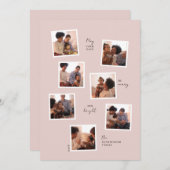 7枚ミニマルの写真のホリデーカード シーズンカード (正面/裏面)