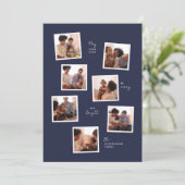 7枚ミニマルの写真のホリデーカード シーズンカード (スタンド正面)