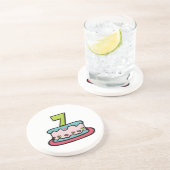 7歳のお誕生日ケーキ コースター (側面)