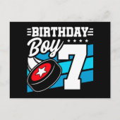 7歳のハッカーパーティテーマ 7歳の誕生日男子 ポストカード (正面)