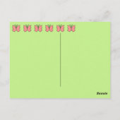 7歳のバタフライ・バースデーパーティー ポストカード (裏面)