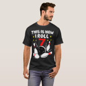 7歳のボーリング私は7転が誕生日 Tシャツ (正面フル)