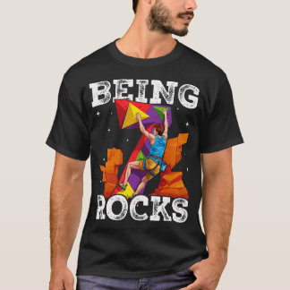 7歳のロッククライミング 7歳の誕生日アドベンチャー Tシャツ