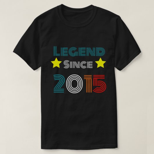 7歳の伝説2015年7誕生日 Tシャツ (デザイン正面)
