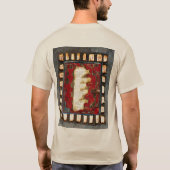 7歳の少年、悪を征服 Tシャツ (裏面)