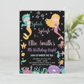 7歳の海の下の金髪人魚の招待状 招待状 (スタンド正面)