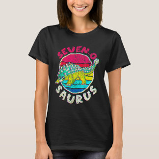 7歳の誕生日おめでとうアンキロサウルス I ファミリー Tシャツ