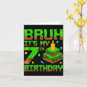 7歳の誕生日おめでとうゲーム Xel 7歳の誕生日 カード (黄色い花)