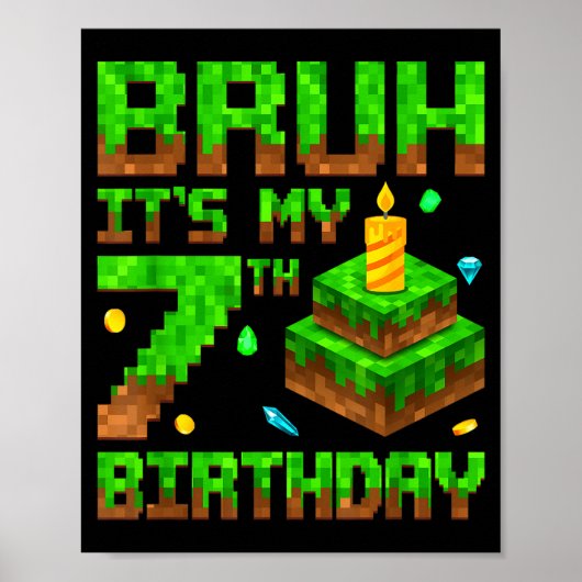 7歳の誕生日おめでとうゲーム Xel 7歳の誕生日 ポスター (正面)