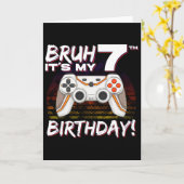 7歳の誕生日おめでとう!ゲーマーの誕生日プレゼント 7歳 カード (黄色い花)