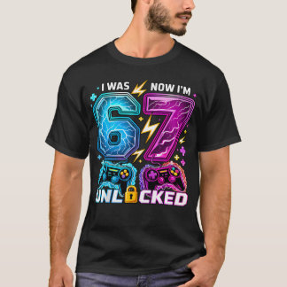 7歳の誕生日おめでとう ゲーマー男子 7歳の誕生日お祝い 男の子 Tシャツ