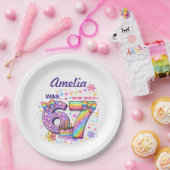 7歳の誕生日おめでとう！ ペーパープレート (パーティー)