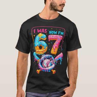 7歳の誕生日おめでとう 野球大好きな少年 アイス柄Tシャツ Tシャツ