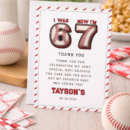 7歳の誕生日おめでとう 野球 サンキューカード