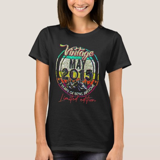7歳の誕生日おめでとう 2015年5月 Tシャツ (正面)