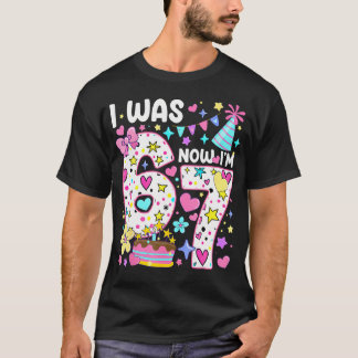 7歳の誕生日おめでとう 6歳から7歳に Tシャツ