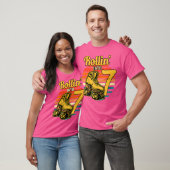 7歳の誕生日お祝いローラースケートパーティ Tシャツ (ユニセックス)
