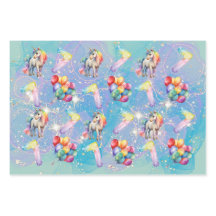 7歳の誕生日のユニコーンパーソナライズされたギフトラップ