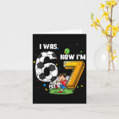 7歳の誕生日は6歳だったけど今は7歳 サッカー 67 男子 子供 YouTuber カード (黄色い花)