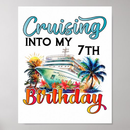 7歳の誕生日クルーズ旅行へ出航 ポスター (正面)