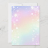 7歳の誕生日パーティー招待状（女の子） 招待状 (裏面)