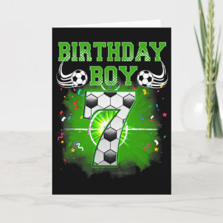 7歳の誕生日プレゼント サッカー少年 男の子へのギフト カード