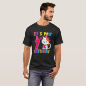 7歳の誕生日プレゼント 7歳 女の子 面白い C Tシャツ (正面フル)
