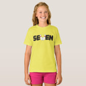 7歳の誕生日ボウリングTシャツ 子供用 Tシャツ (正面フル)