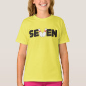 7歳の誕生日ボウリングTシャツ 子供用 Tシャツ (正面)