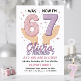 7歳の誕生日招待状 招待状