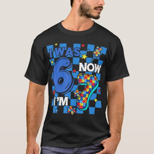 7歳の誕生日 おかげさまで7歳 自閉症 67 Tシャツ (正面)