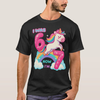 7歳の誕生日 おめでとう 6歳から7歳へ 67 面白い Tシャツ