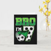 7歳の誕生日 お兄ちゃん 僕7歳 サッカー 誕生日 カード (黄色い花)