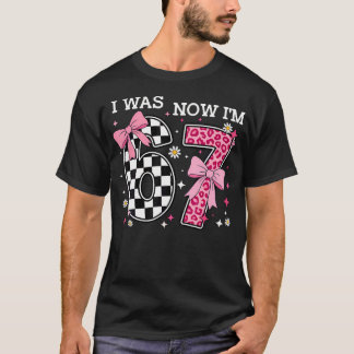 7歳の誕生日 お誕生日おめでとう 6歳から7歳へ 6 7 Tシャツ