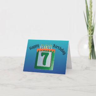 7歳の誕生日 カード