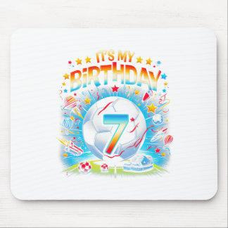7歳の誕生日 サッカー少年 マウスパッド