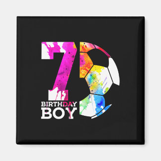 7歳の誕生日 サッカー少年 7歳の誕生日おめでとう マグネット