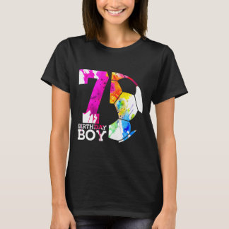 7歳の誕生日 サッカー少年 7歳の誕生日おめでとう Tシャツ