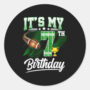 7歳の誕生日 サッカー ラウンドシール
