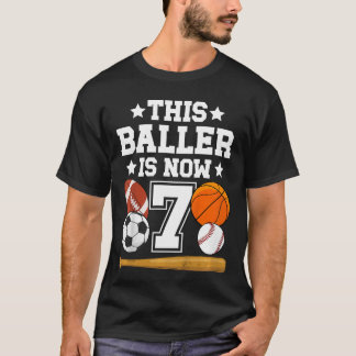 7歳の誕生日 スポーツ 誕生日パーティー 7歳児 Tシャツ