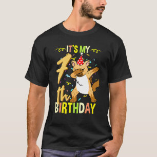 7歳の誕生日 ハイタッチするハイエナ Tシャツ