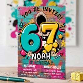 7歳の誕生日 招待状