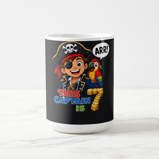 7歳の誕生日 海賊船長 男の子 パーティー 宝探し コーヒーマグカップ (中央)