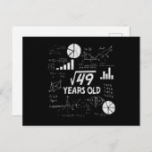 7歳の誕生日 49の平方根 - 7歳の誕生日 ポストカード (正面/裏面)