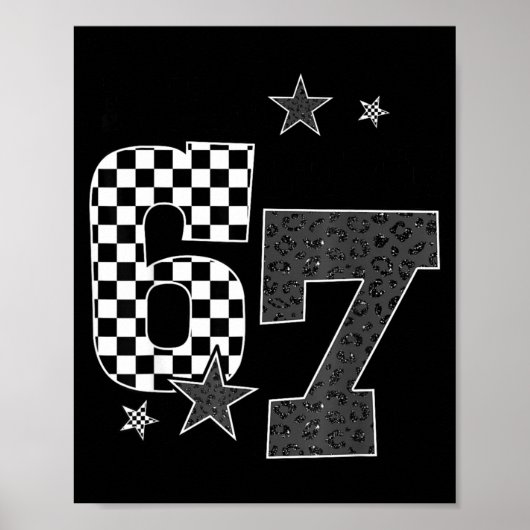 7歳の誕生日 6歳だったのに今は7歳 おもしろい 6と7の記念 ポスター (正面)