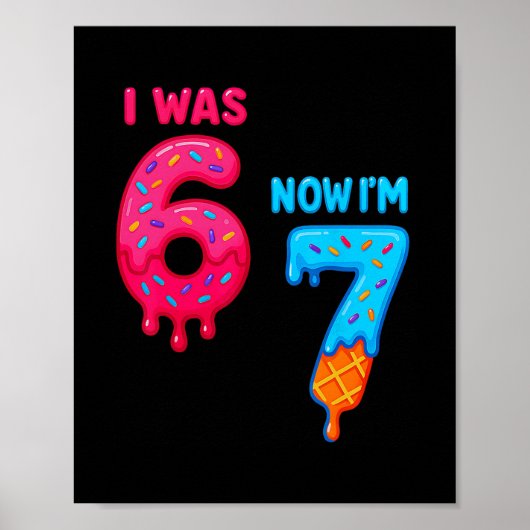 7歳の誕生日 6歳だったのに今は7歳 67 アイス C ポスター (正面)