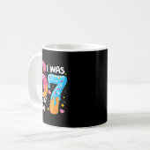 7歳の誕生日 6歳だったのに今は7歳 6→7 面白い子供 コーヒーマグカップ (正面左)