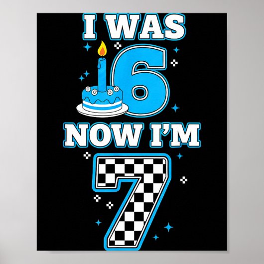7歳の誕生日 i 6 今7歳 6 7 誕生日き ポスター (正面)
