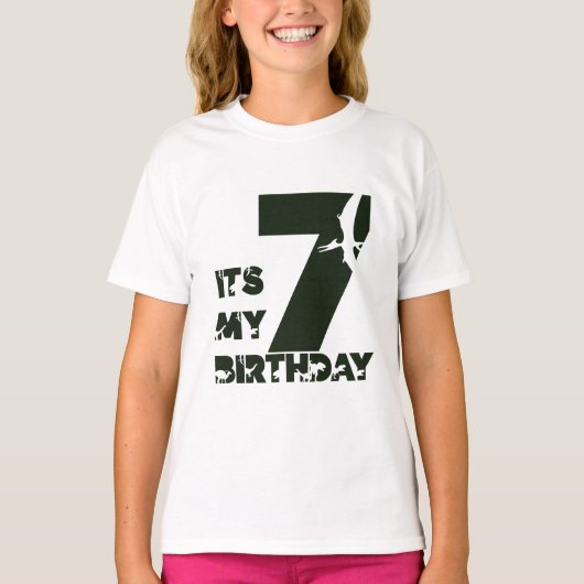 7歳の誕生日 Tシャツ (正面)